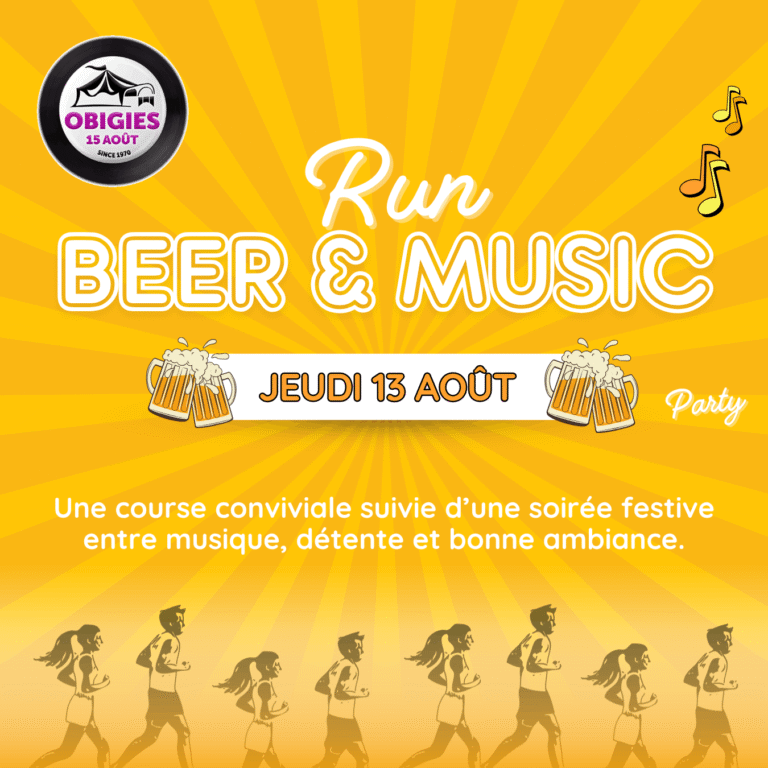 festival obigies run beer and music 13 aout 2026